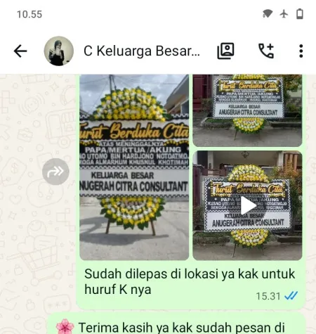Pengiriman Papan Bunga Duka Sendangrejo Ngaringan